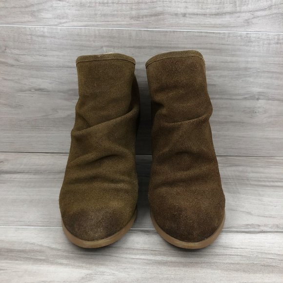 Naughty Monkey Ankle Boots Womens 8 Sereena Brown Suede Booties - Picture 5 of 12
